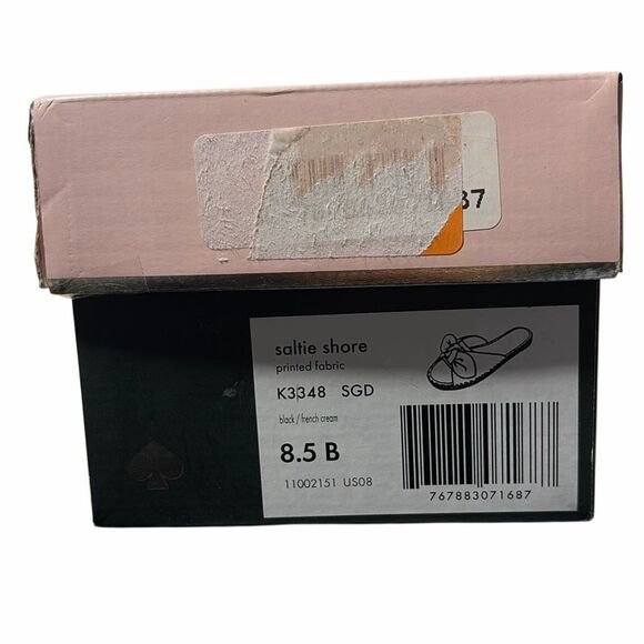 Kate Spade New York Saltie Shore Women Espadrille Sandals Black Polka Dot 8.5B - Picture 7 of 7